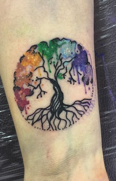 Chakra Tree Of Life Tattoo