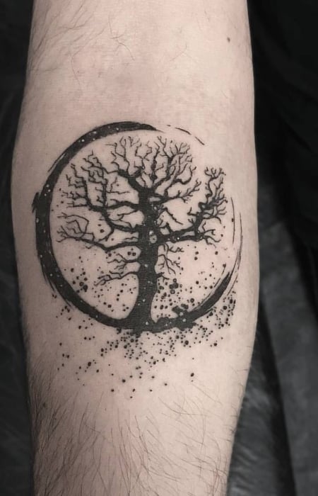 Circle Of Life Tree Tattoo