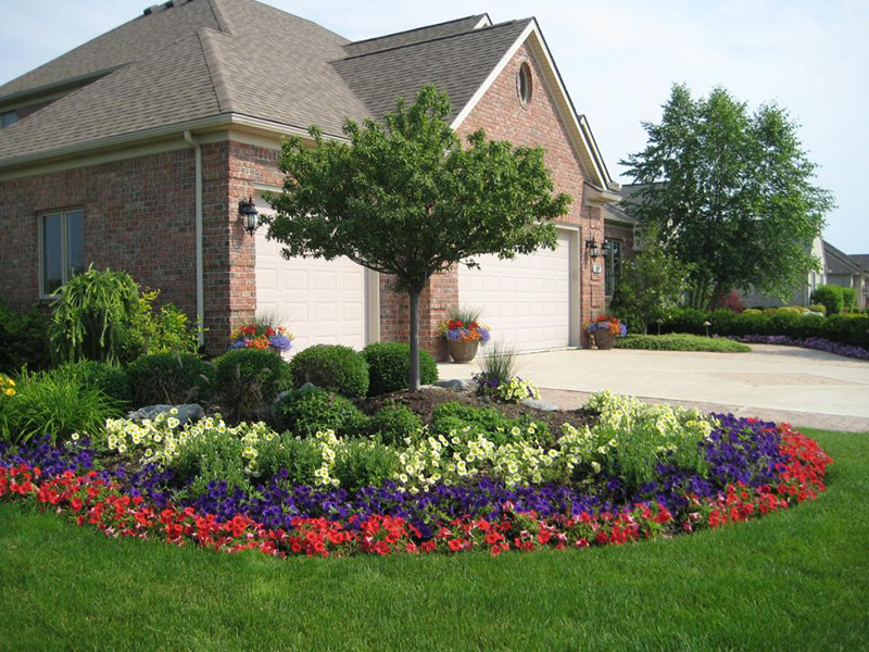 Circular Flower Bed