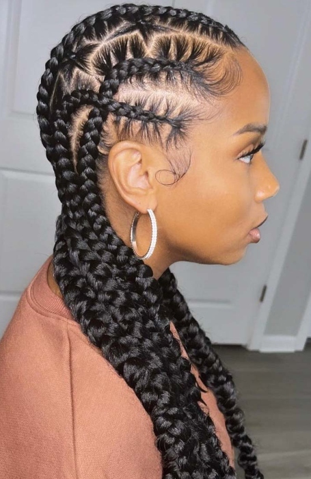 Criss Cross Feed In Braids