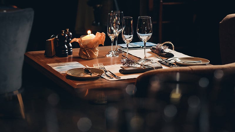 Enjoy An Elegant Dinner At A Fancy Restaurant