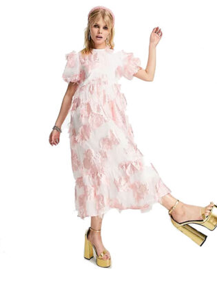 Floral Puffy Dress