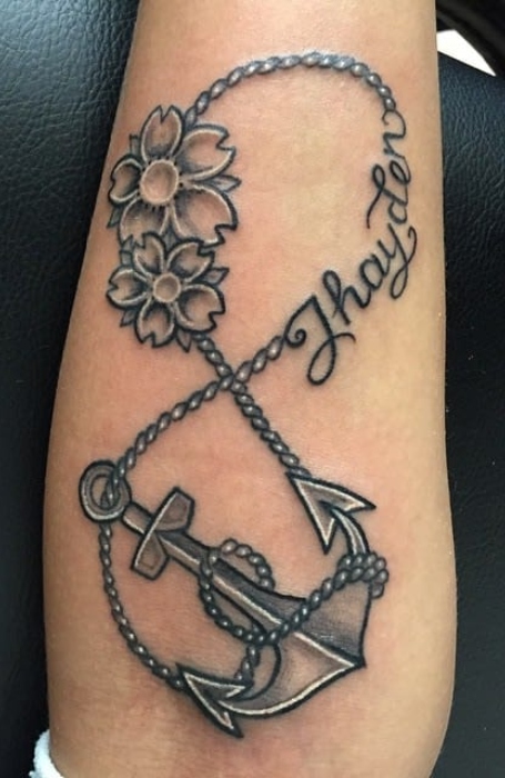 An anchor with rope tattoo on wrist done at tattoobaba Websitehttp  tattoobabacom anchortat  Rope tattoo Wrist tattoos for guys Side  wrist tattoos