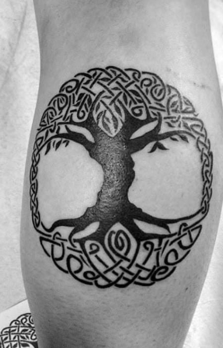 Irish Tree Of Life Tattoo