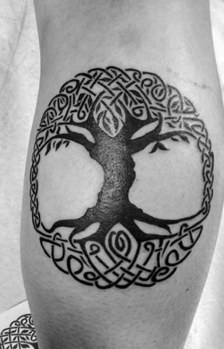 Irish Tree Of Life Tattoo