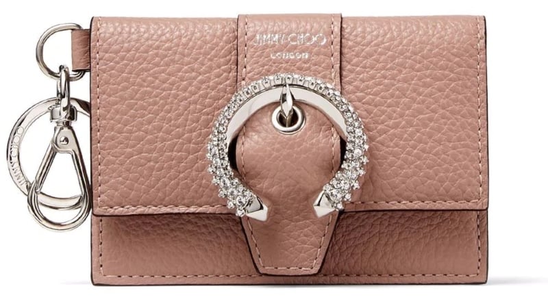 Jimmy Choo Madeline Leather Flap Cardholder