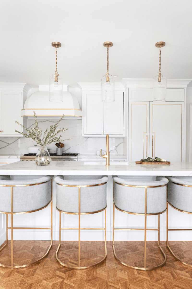 Kitchen With Brass Fittings