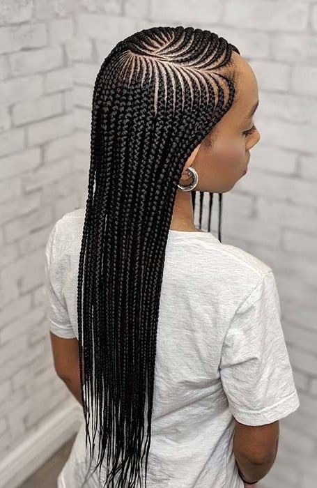 Layered Feed In Braids