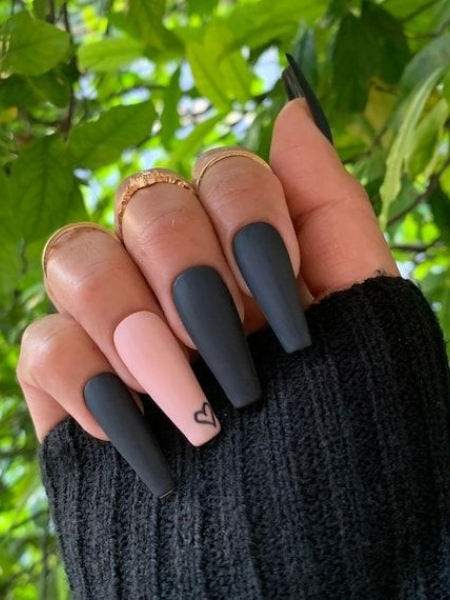 Matte Ballerina Nails