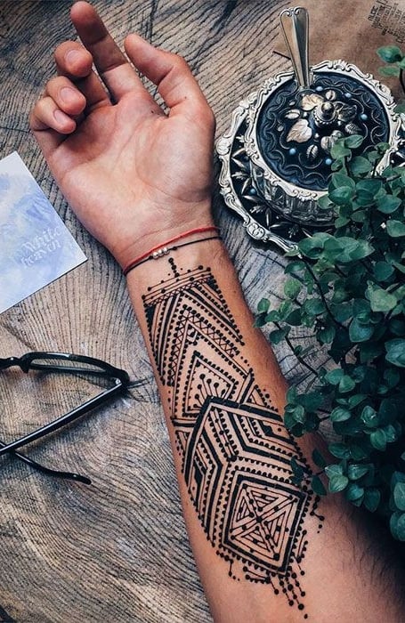 Men Henna Tattoo