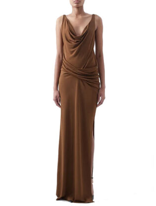 Metallic Long Cocktail Dresses