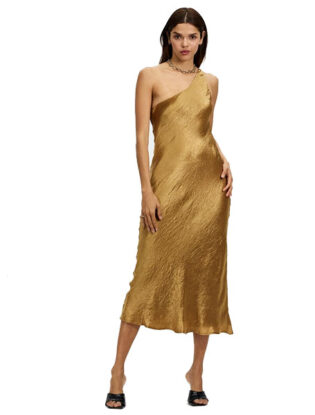 Metallic Midi Cocktail Dresses