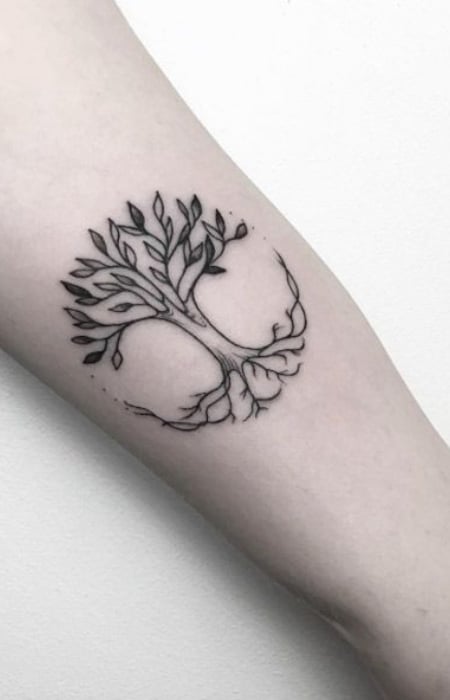 Minimalist Tree Of Life Tattoo 1