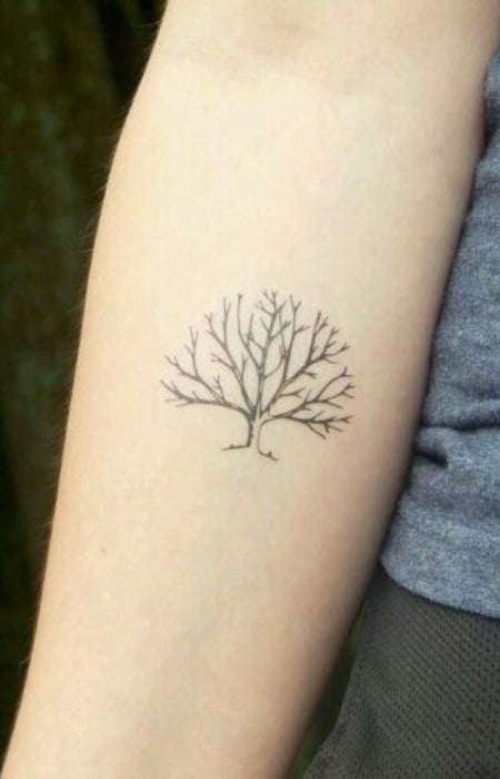 Minimalist Tree Of Life Tattoo