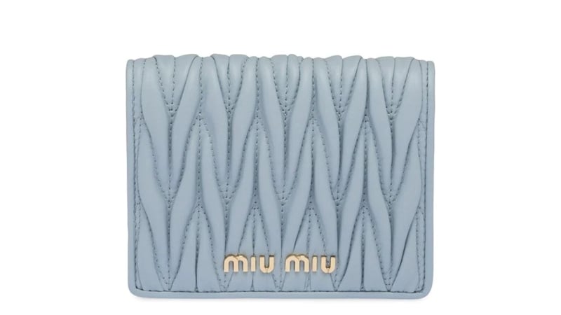 Miu Miu Small Matelassé Leather Wallet