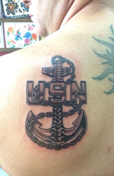 Navy Anchor Tattoo