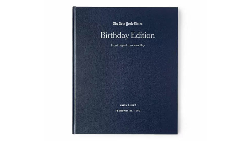 New York Times Custom Birthday Book