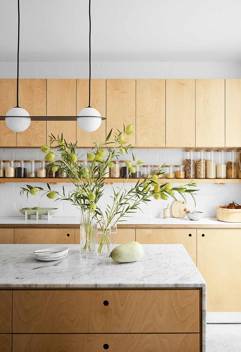 Open Kitchen Shelving