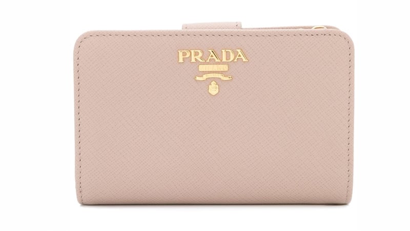 Prada Logo Foldover Wallet