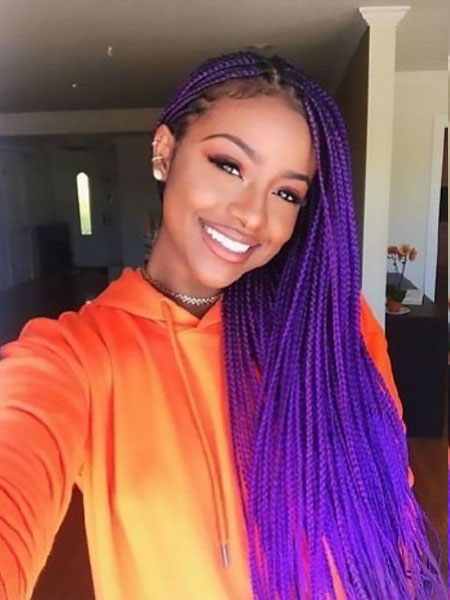 Purple Lemonade Braids