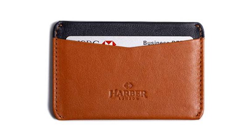 Pocket Size Leather Credit Card Case Leather Bank Card Holder-Leather Cash Wallet-Slimline Cash Wallet