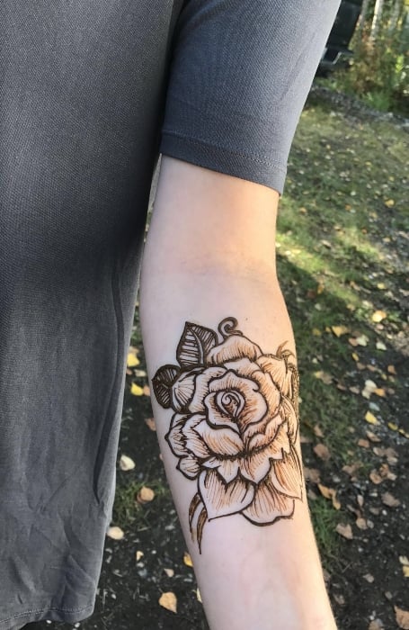 Rose Henna Tattoo