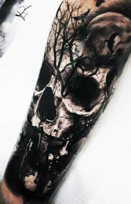 Skull Tree Of Life Tattoo 1