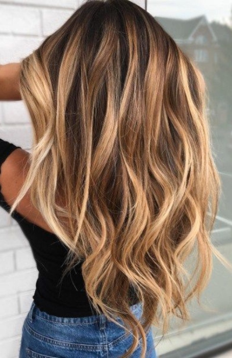 Sun Kissed Caramel Hair Color