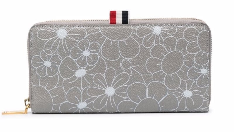 Thom Browne Floral Print Wallet