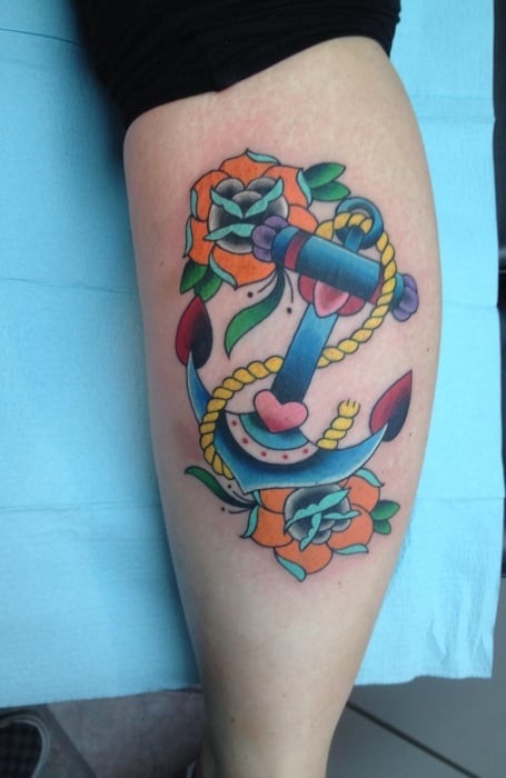 Traditional Anchor Tattoo1