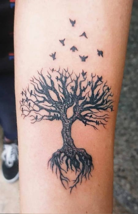 Tree Of Life And Death Tattoo