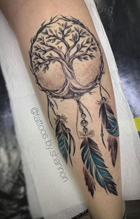 Tree Of Life Dream Catcher Tattoo 1