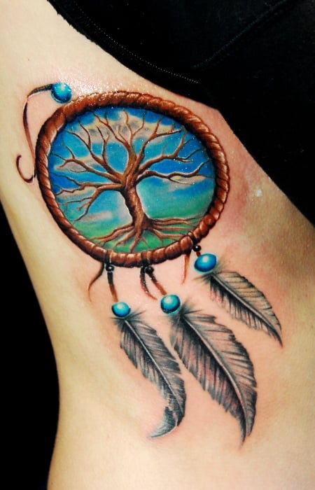 Tree Of Life Dream Catcher Tattoo 2