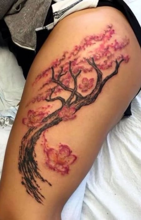 Tree Of Life Leg Tattoo 1