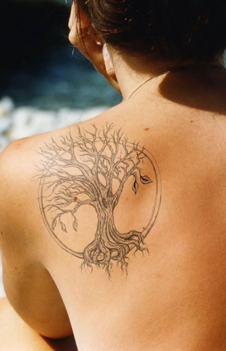 Tree Of Life Shoulder Tattoo