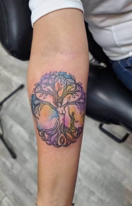 Tree Of Life Tattoo Forearm 1