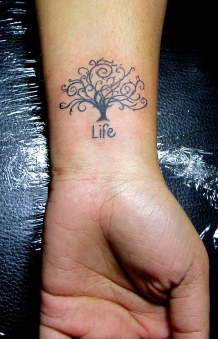Tree Of Life Wrist Tattoo