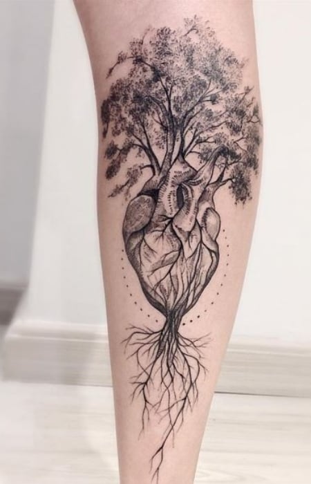 Tree Of Life With Heart Tattoo1