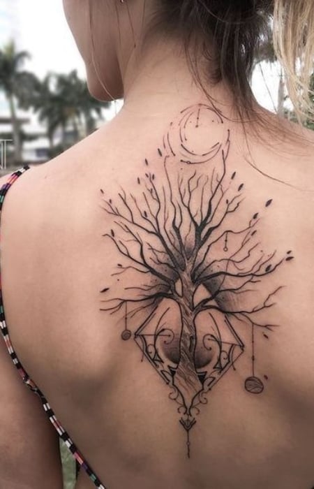 Woman Tree Of Life Tattoo