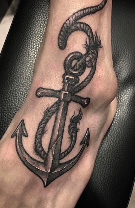 Anchor And Rope Tattoo1