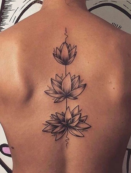 Lotus Blossom Flower Tattoo