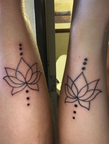 Lotus Flower Friendship Tattoo