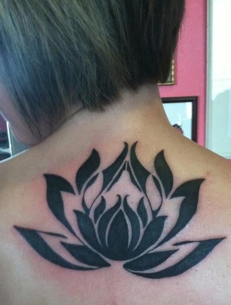 Tribal Lotus Flower Tattoo1