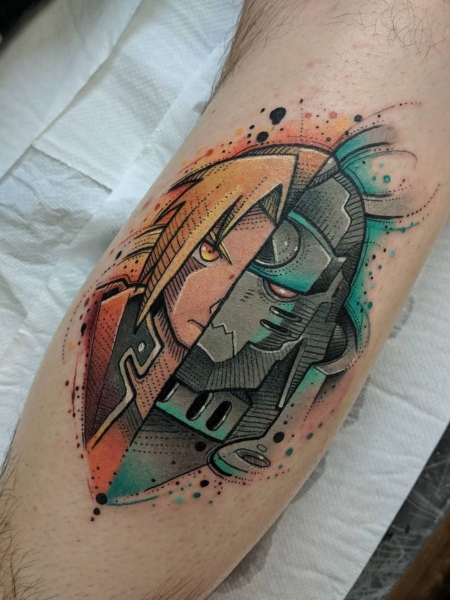 Alphonse Anime Tattoo