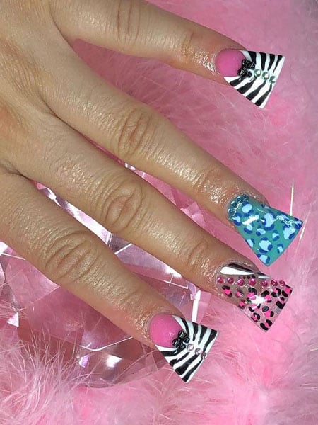 Animal Print Duck Nails