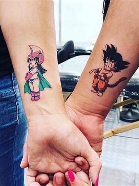 Anime Matching Couple Tattoos
