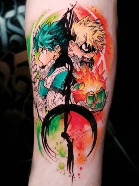 80 Cute Anime Tattoos Ideas for Men and Women 