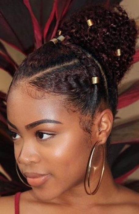 Black Updo Hairstyles With Weave
