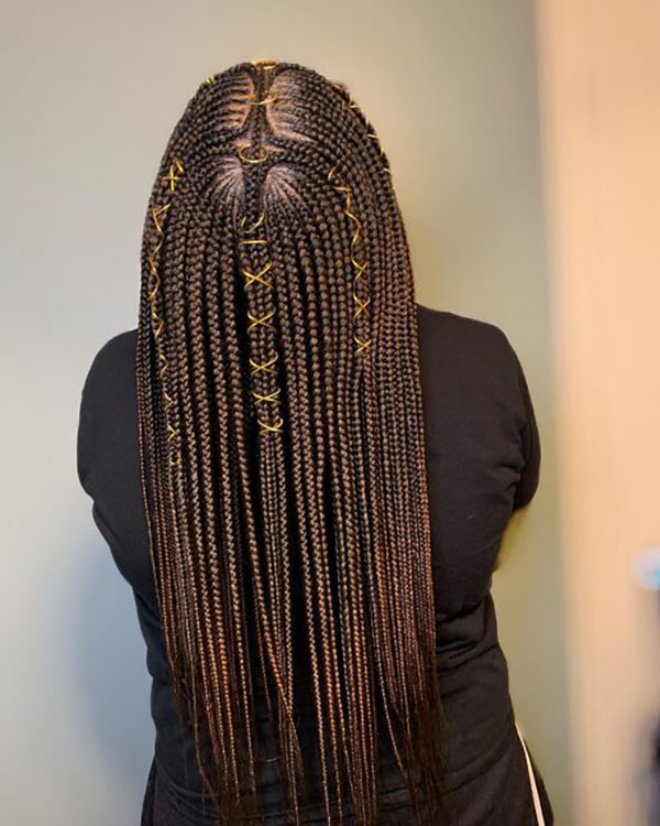 Bridal Fulani Braids