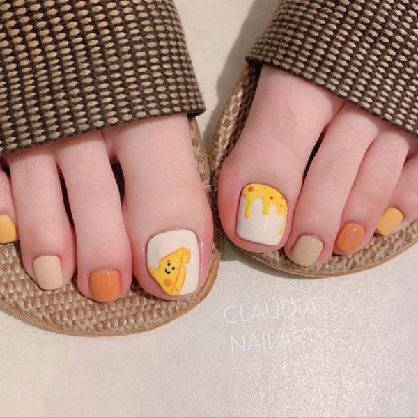 Cheesy Toe Nails
